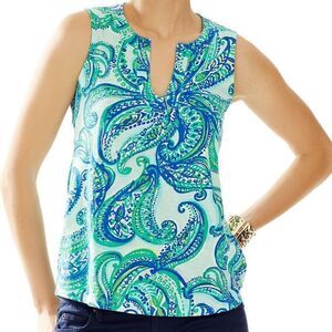 Lilly Pulitzer Blue Marlowe Top S